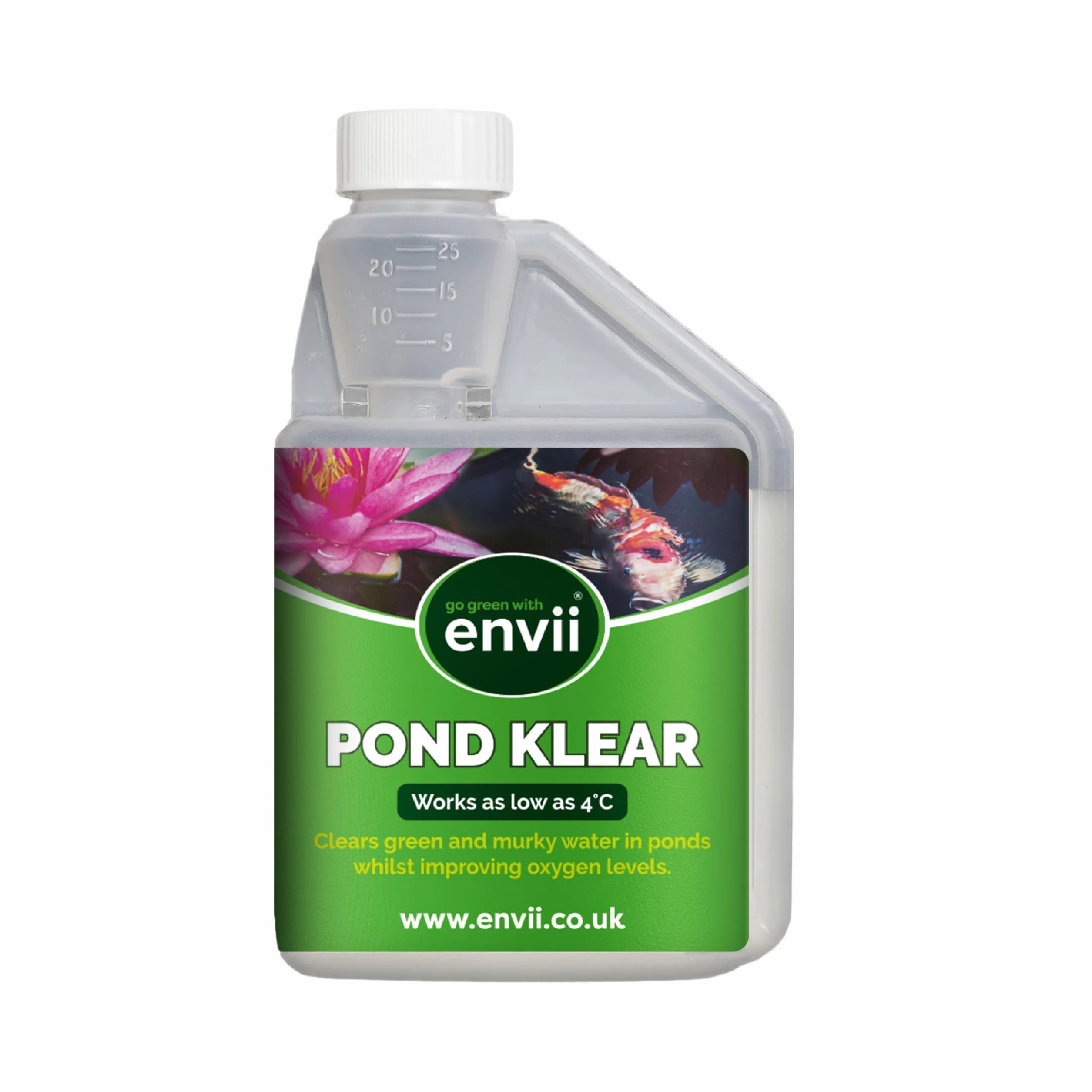 Envii Pond Klear - Trattamento Batteri per Laghetto per acque verde che rende l'acqua dei laghetto limpida (Tratta Fino a 20'000 Litri Acqua)